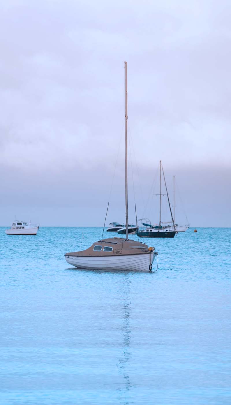 Sailboats on water