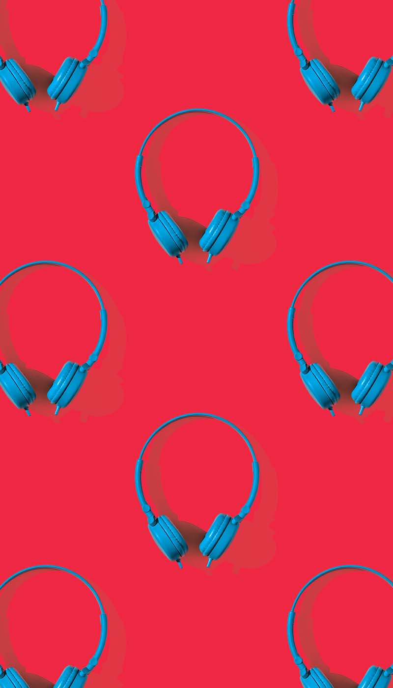 Overhead headphones pattern